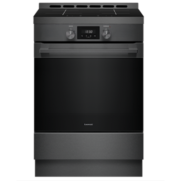 EFS6010APINDB Euromaid  60cm 11 Function Pyrolytic Induction Freestanding Cooker 